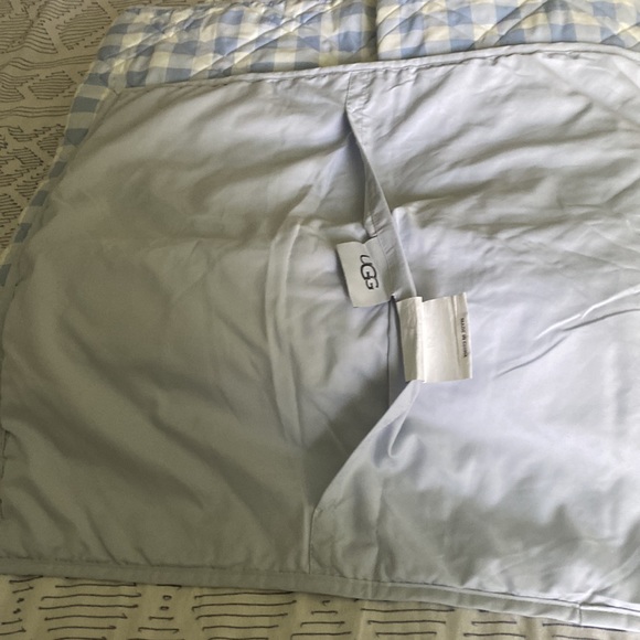 Light Blue Queen Quilt Comforter UGG PRISCILLA QUEEN COVERLET 3PC SET - Picture 9 of 10